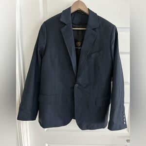 Brummell Motorcycle Performance Blazer Blue Windowpane Size 42 US